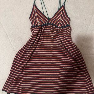 Striped Multicolor Knit Dress